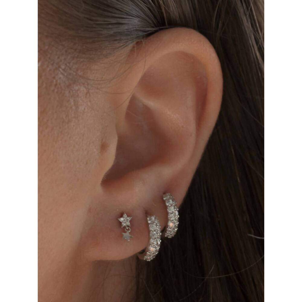 NEW JACKIE MACK DESIGNS starry stud earrings in silver